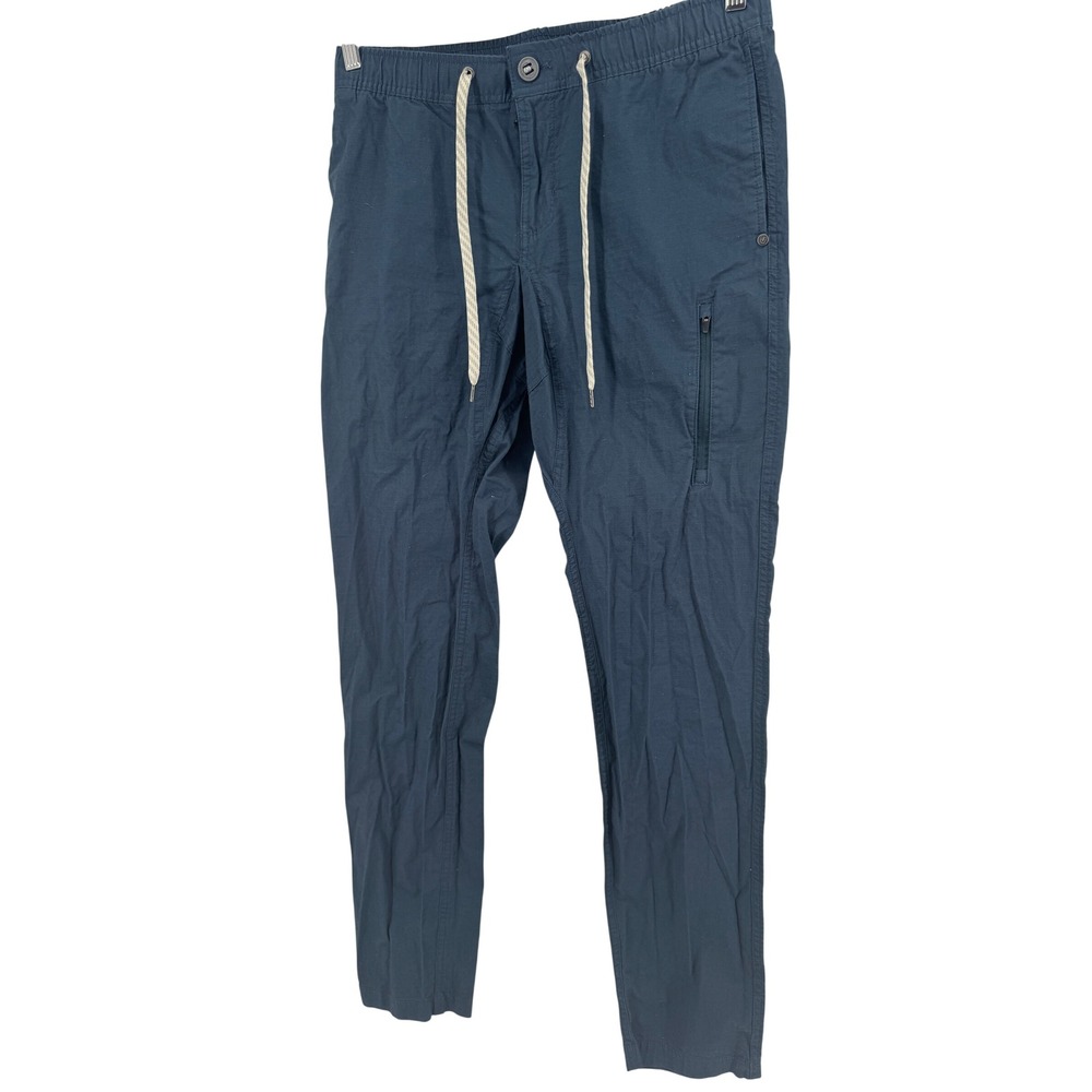 Vuori Ripstop Climber Pant Mens M Navy Blue Stretch Cotton Outdoor V412-L Hiking
